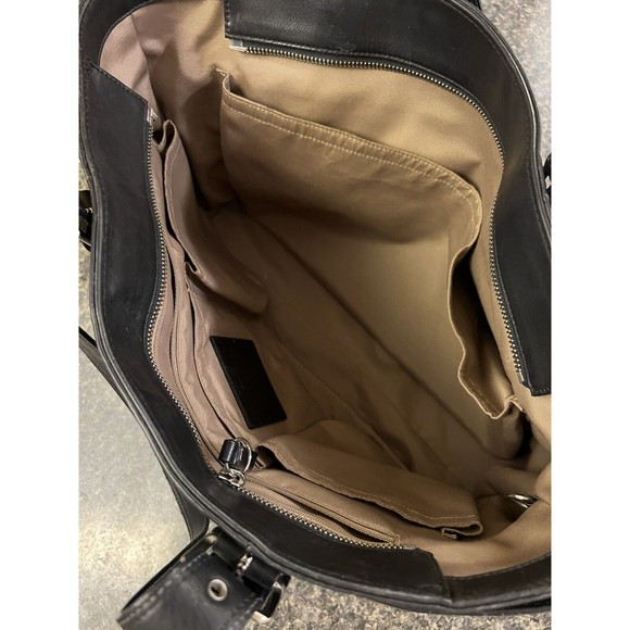 Vintage Coach F10288 Black Leather Large Tote - Picture 11 of 11